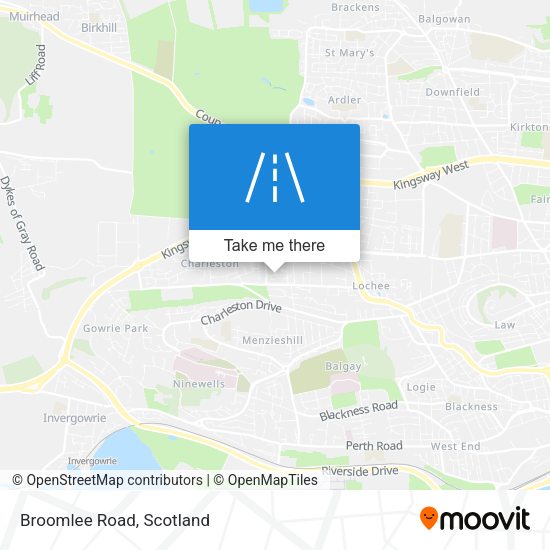 Broomlee Road map