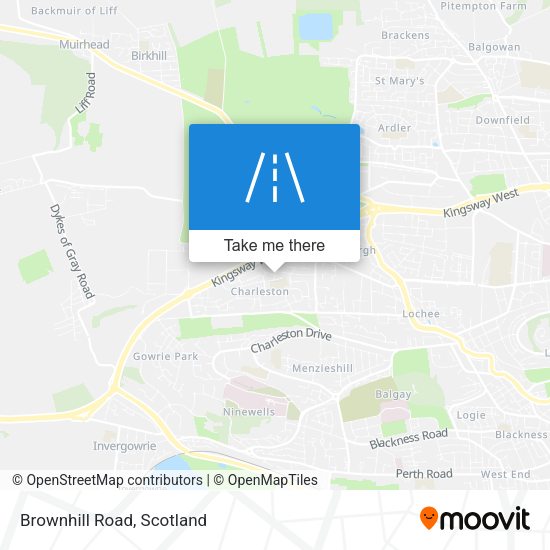Brownhill Road map