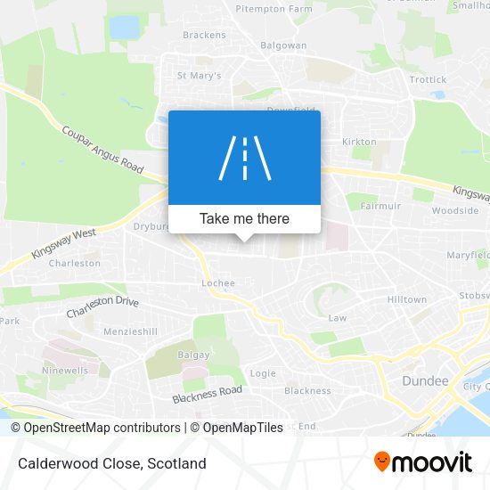 Calderwood Close map