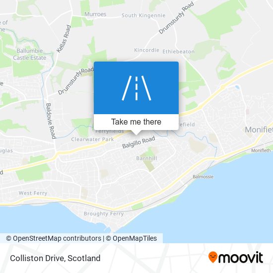 Colliston Drive map