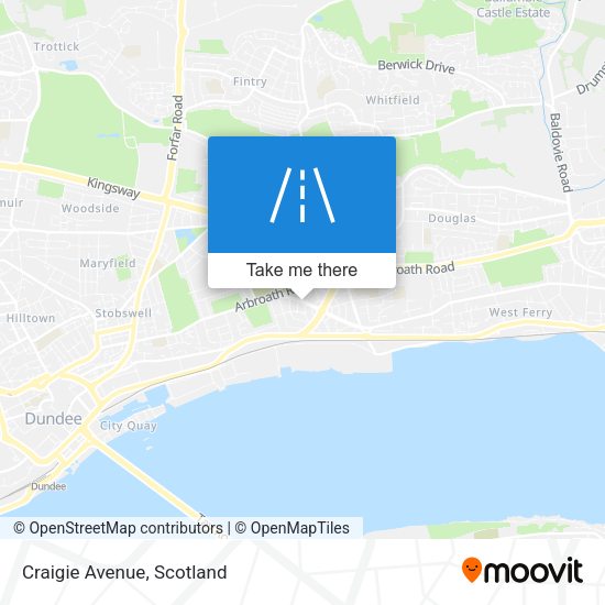Craigie Avenue map