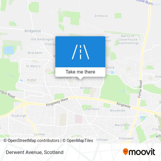 Derwent Avenue map
