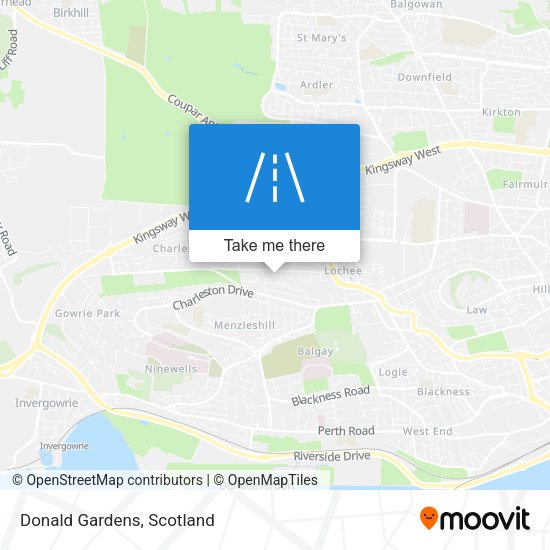 Donald Gardens map