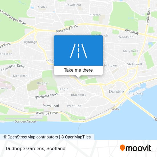Dudhope Gardens map