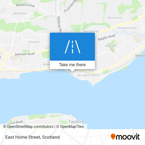 East Home Street map