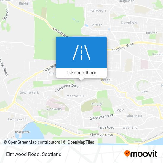 Elmwood Road map