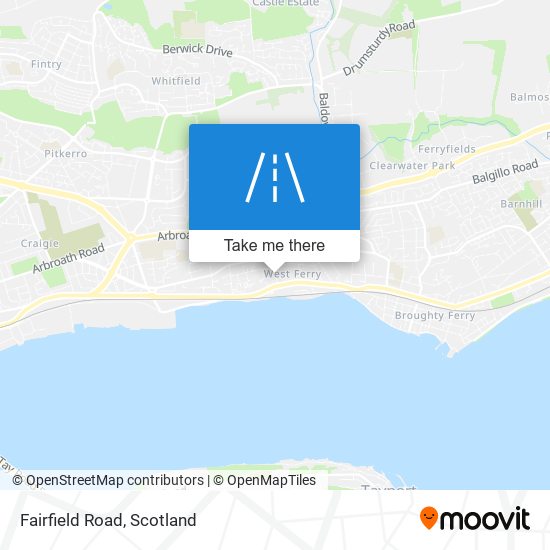 Fairfield Road map