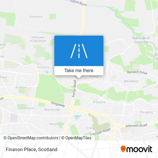 Finavon Place map