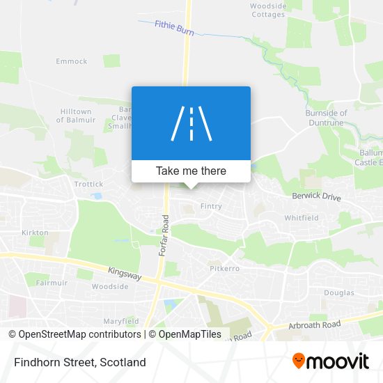 Findhorn Street map