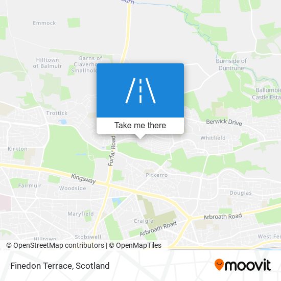 Finedon Terrace map