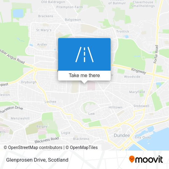 Glenprosen Drive map