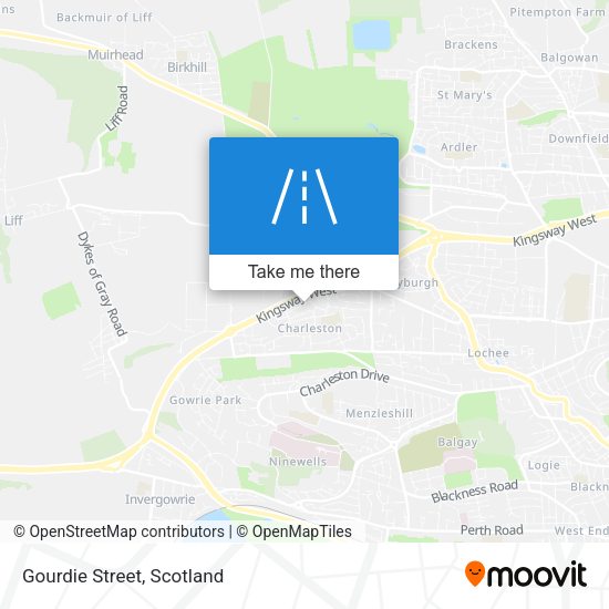 Gourdie Street map