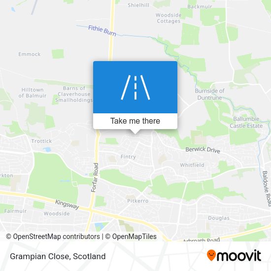 Grampian Close map