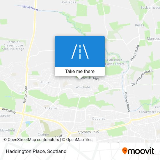 Haddington Place map