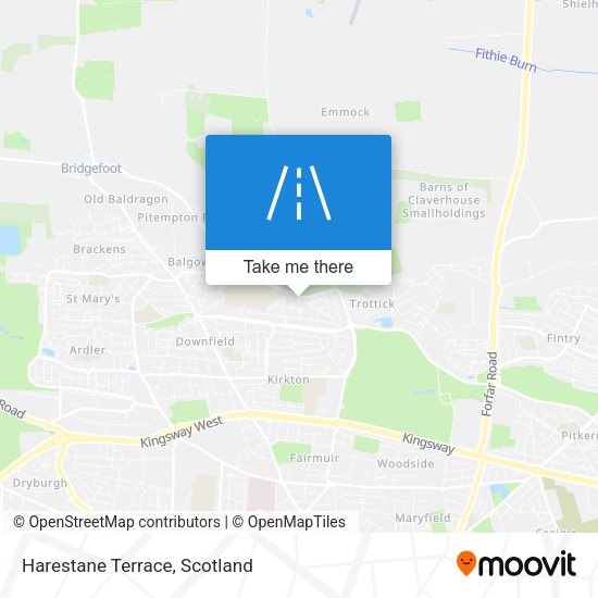 Harestane Terrace map