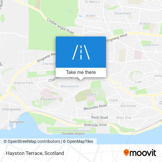 Hayston Terrace map