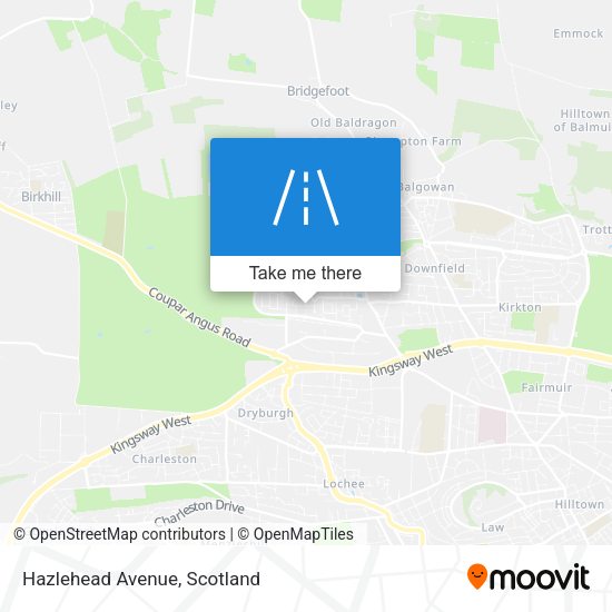 Hazlehead Avenue map