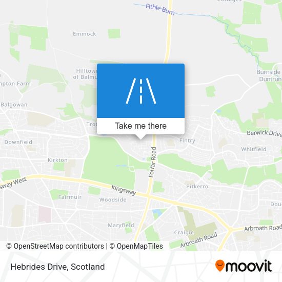 Hebrides Drive map