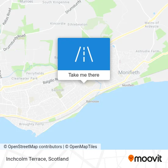 Inchcolm Terrace map