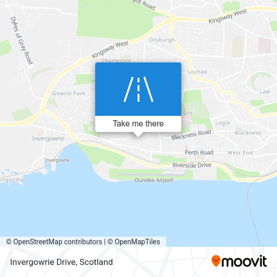 Invergowrie Drive map