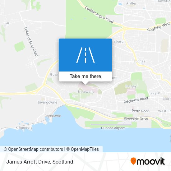 James Arrott Drive map