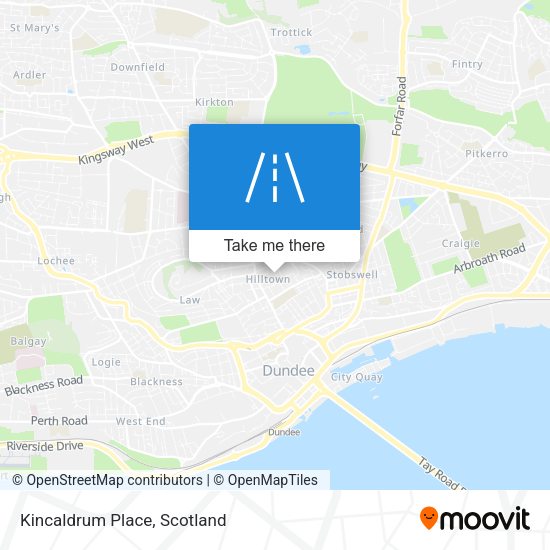 Kincaldrum Place map