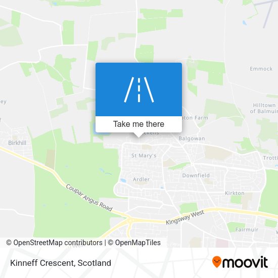 Kinneff Crescent map