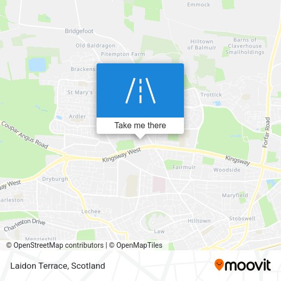 Laidon Terrace map