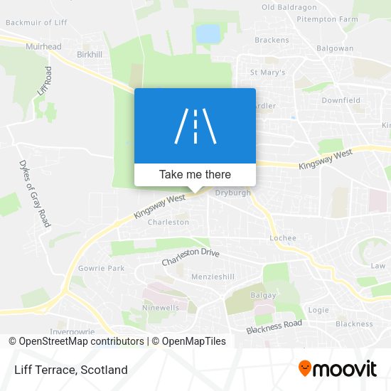 Liff Terrace map