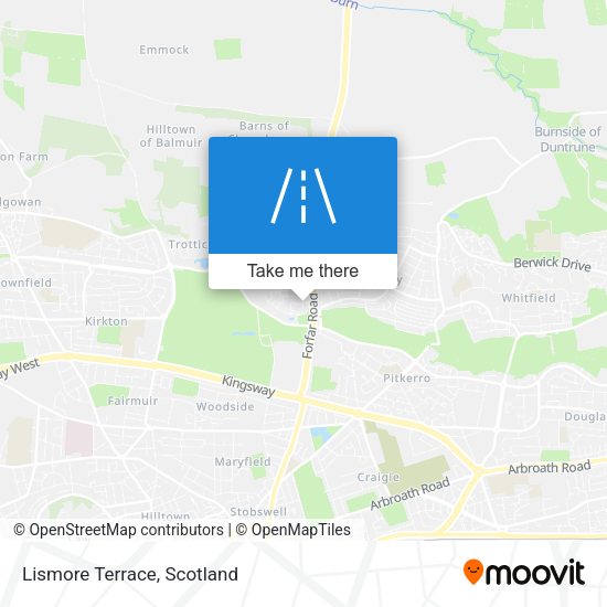 Lismore Terrace map