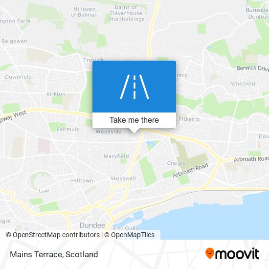 Mains Terrace map