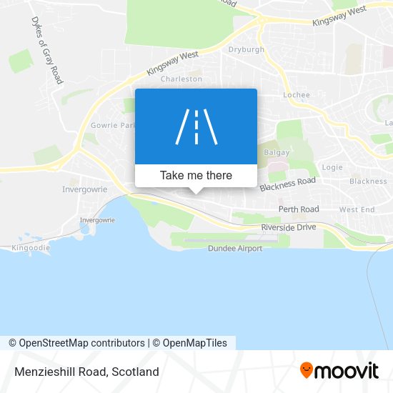 Menzieshill Road map