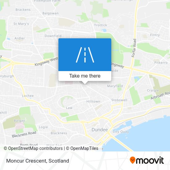 Moncur Crescent map