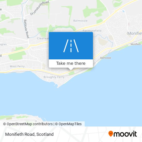 Monifieth Road map