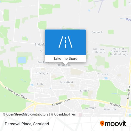 Pitreavei Place map