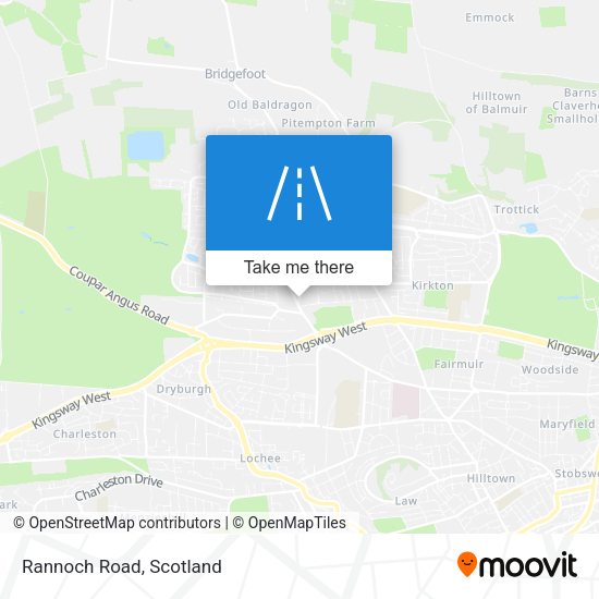 Rannoch Road map