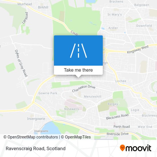 Ravenscraig Road map