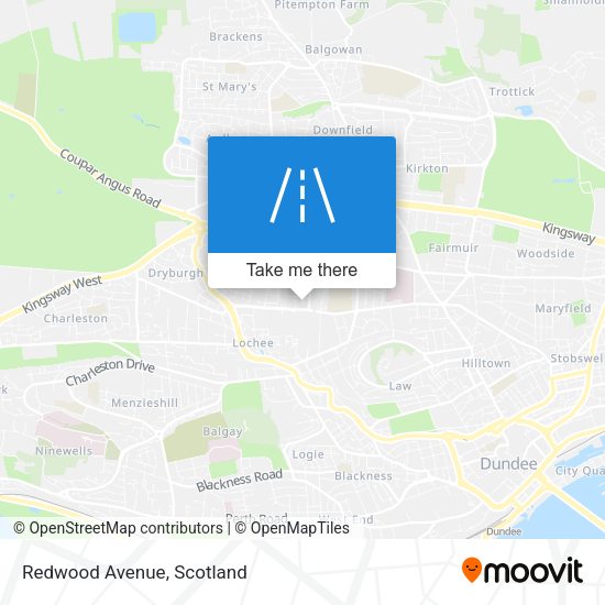 Redwood Avenue map