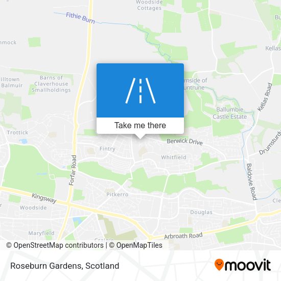 Roseburn Gardens map