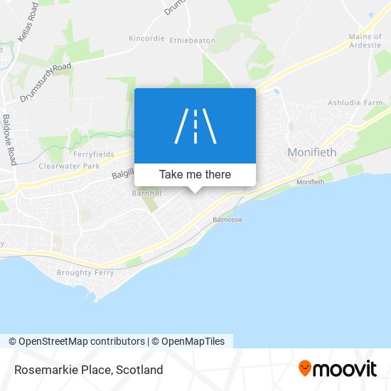 Rosemarkie Place map