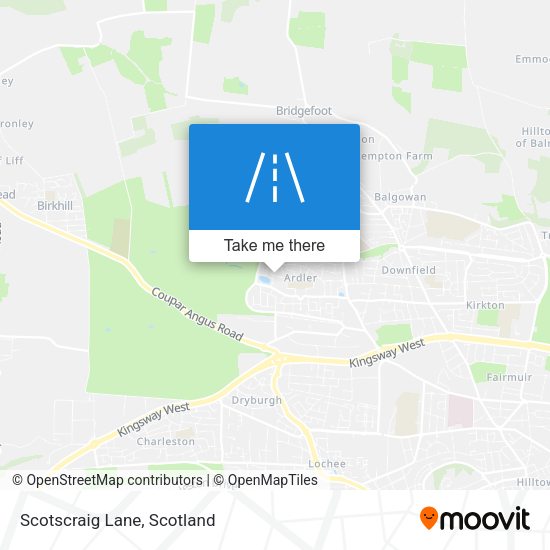 Scotscraig Lane map