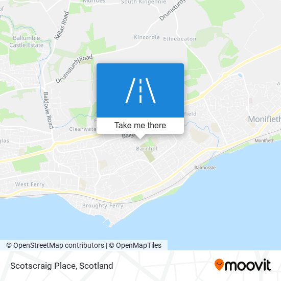 Scotscraig Place map