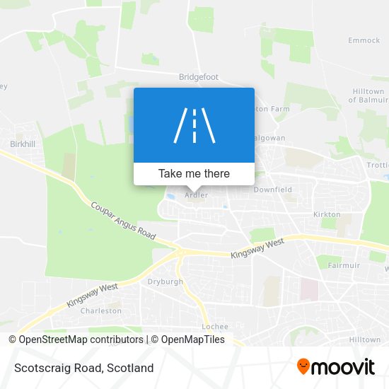 Scotscraig Road map