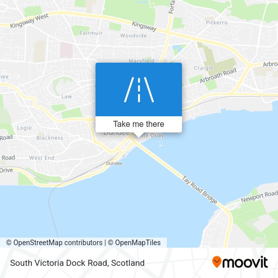 South Victoria Dock Road map