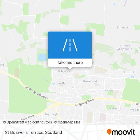 St Boswells Terrace map