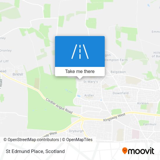 St Edmund Place map