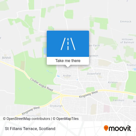 St Fillans Terrace map