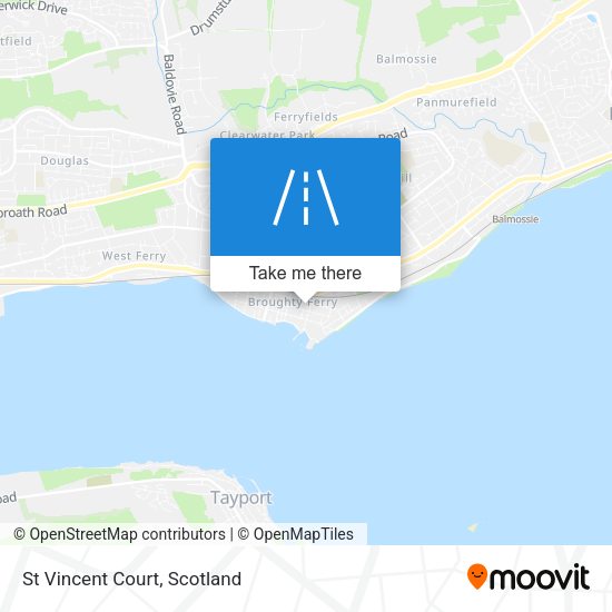St Vincent Court map
