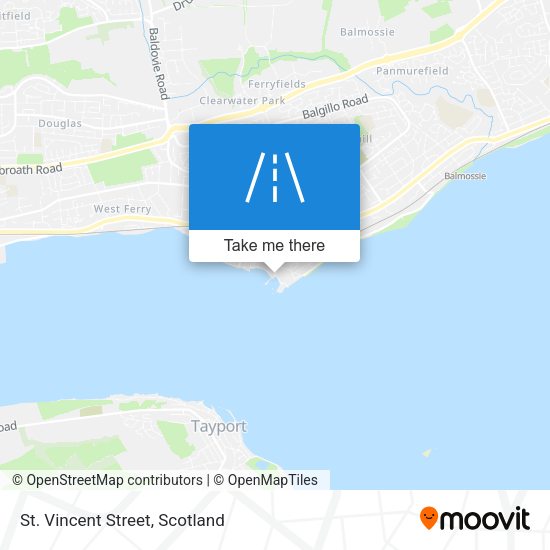 St. Vincent Street map
