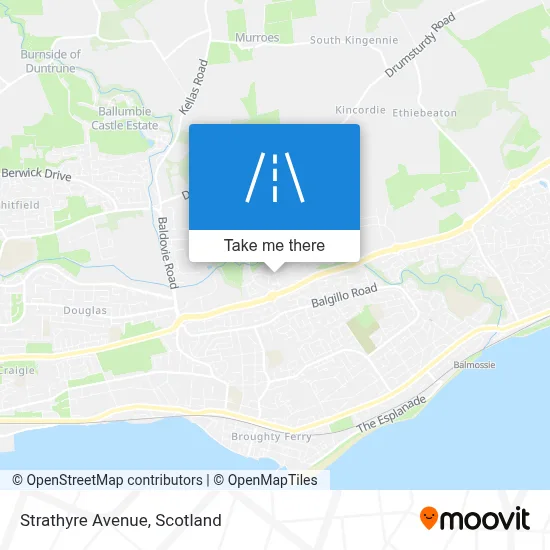 How to get to Strathyre Avenue, Dundee by bus or train?